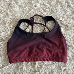 Onzie Burgundy Ombre Sports Bra